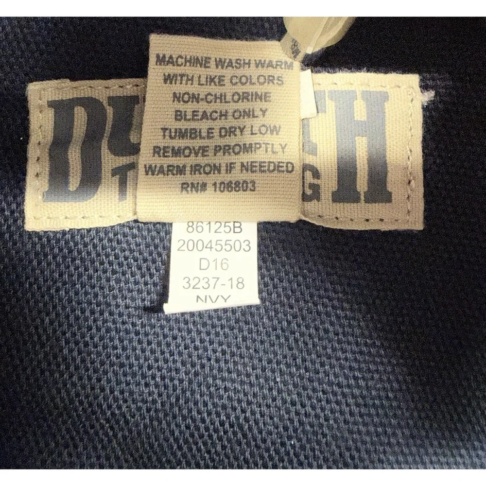 Duluth Trading Fire Hose Pants 40x30 Heavyweight Relaxed Fit Navy 5 Pocket 86125